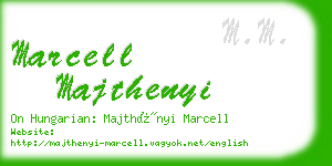 marcell majthenyi business card